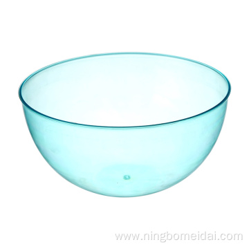 round plastic colored salad